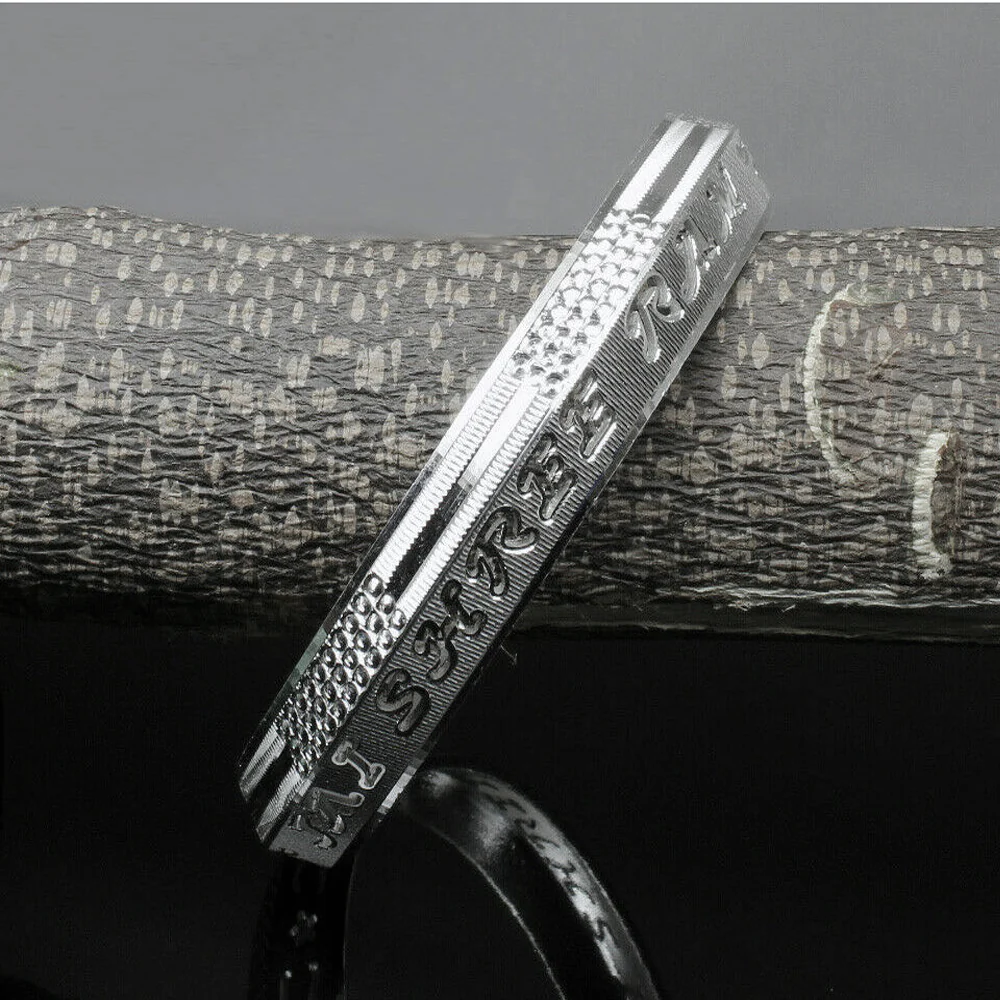 Custom Order Your name - Sterling Silver Mens Bangle Bracelet Sikh Kara (GET IT CUSTOMIZED) Personalised Kada - Image 3