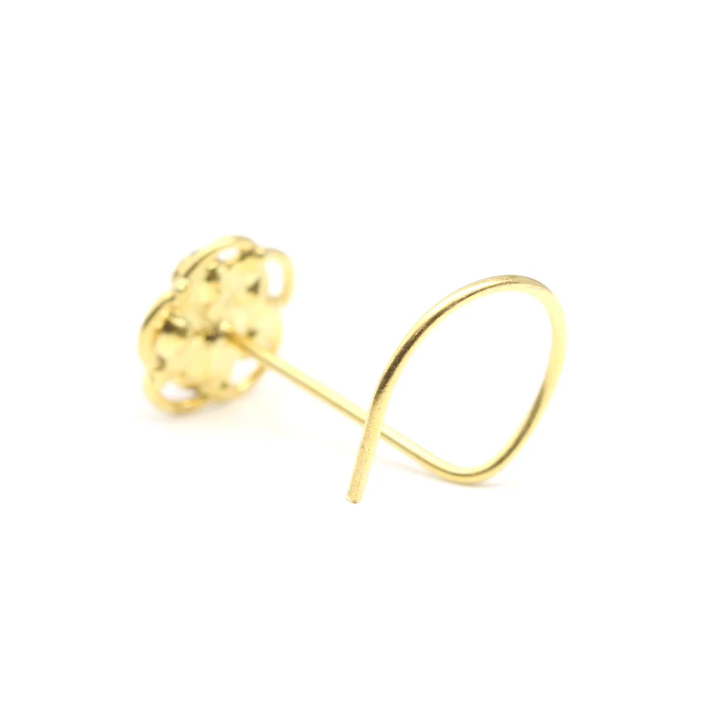 Cute floral twisted nose pin - Image 3