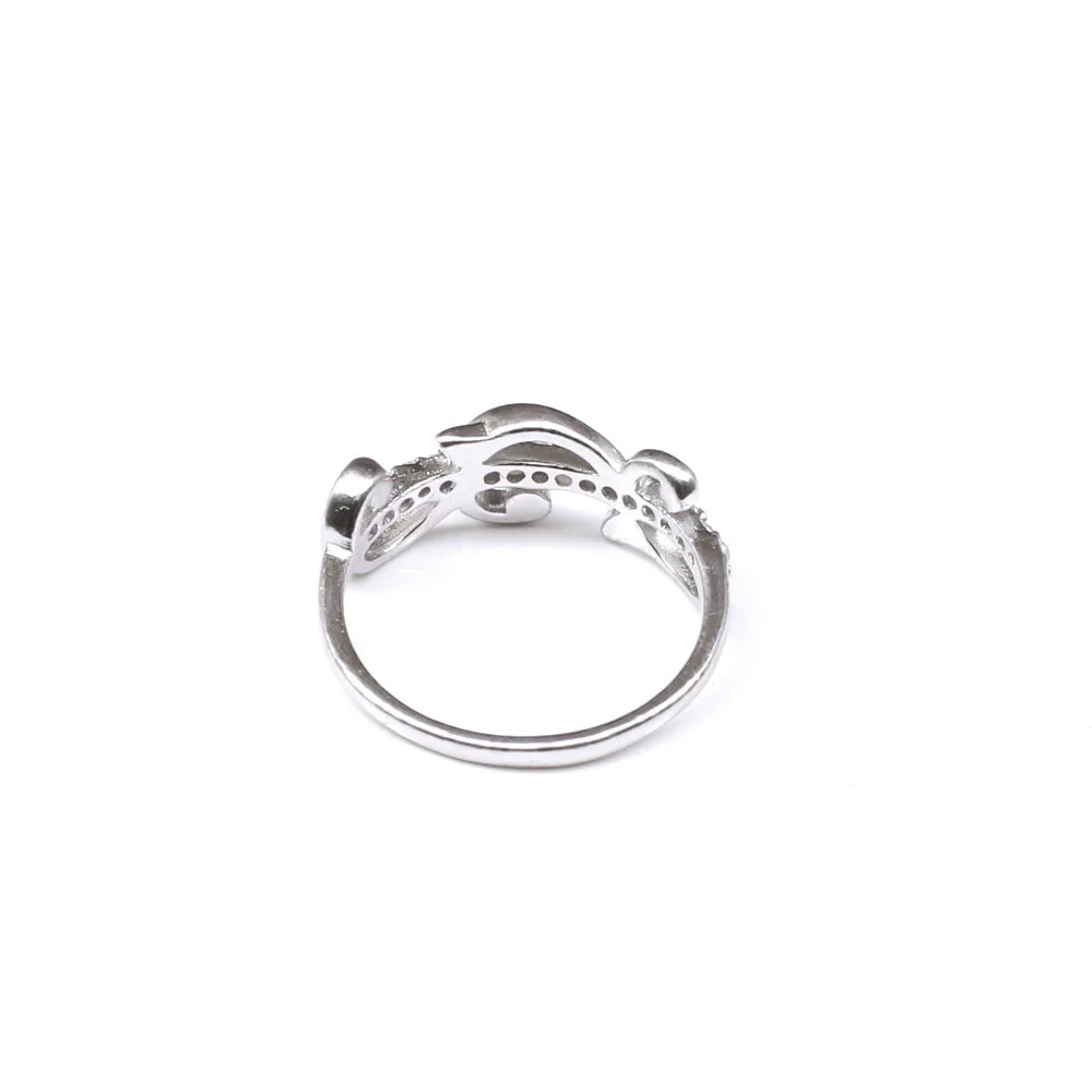 Daily wear Real Sterling Silver White CZ Women Finger Ring - Image 3