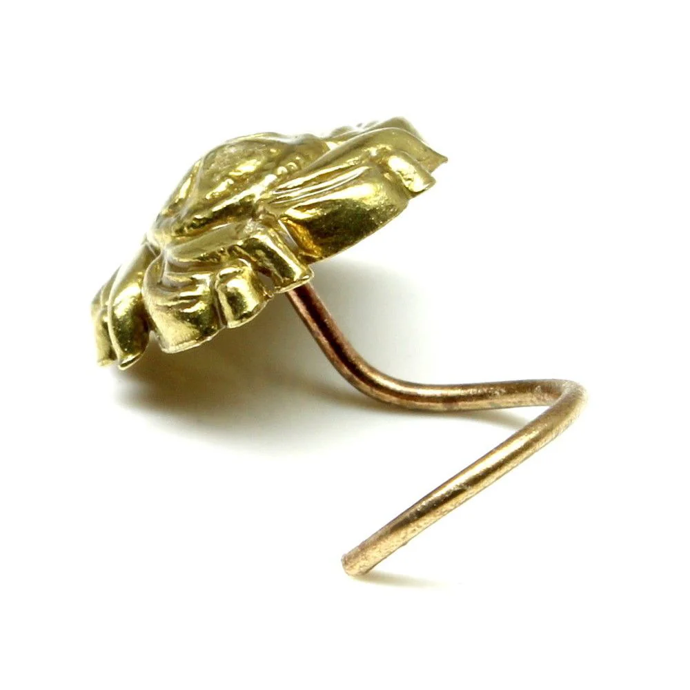 Dainty floral fashion nose stud - Image 2