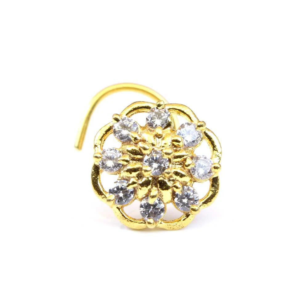 Daisy design corkscrew nose piercing - Image 2