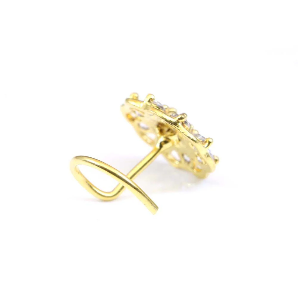 Daisy design corkscrew nose piercing - Image 3