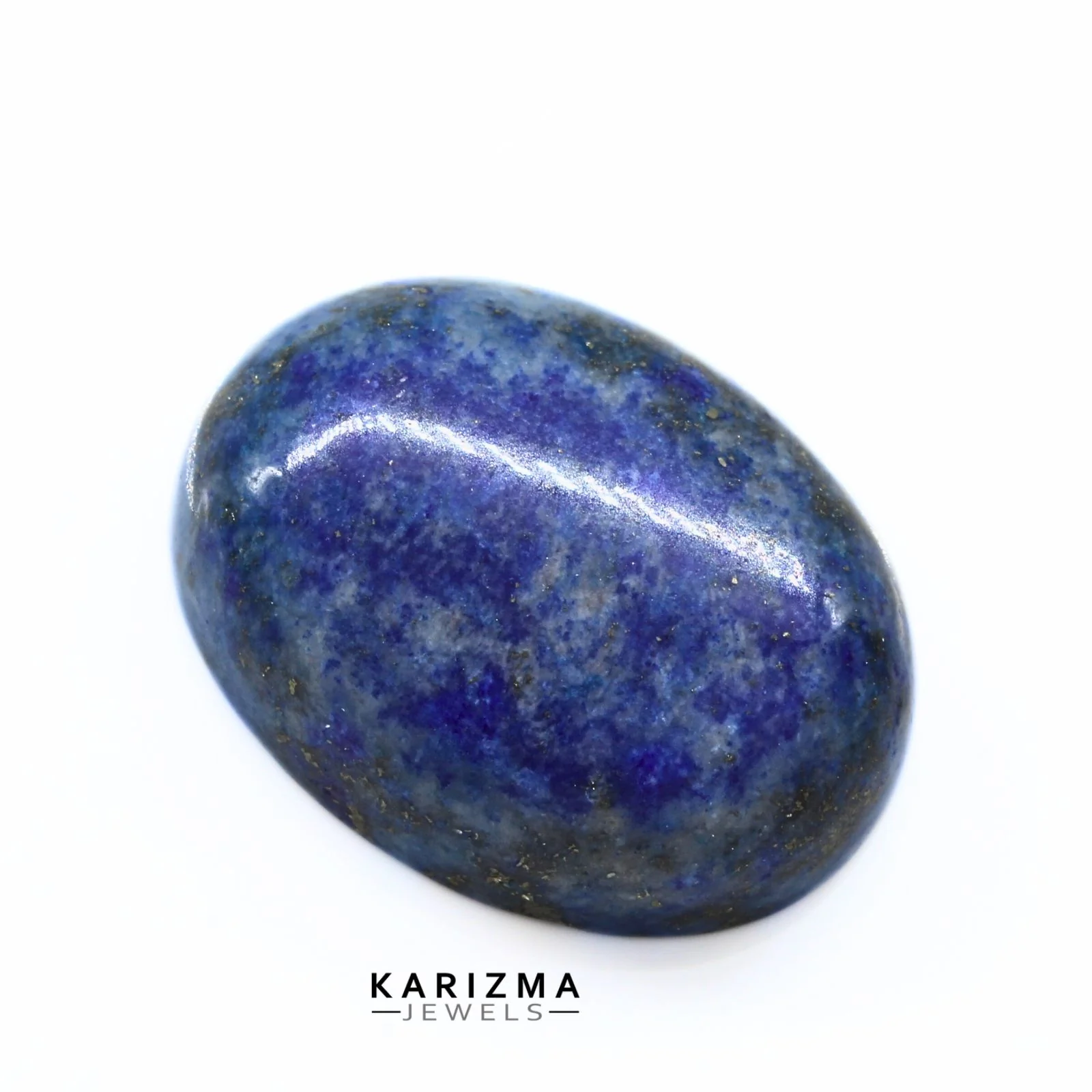 Earth-Mined Deep Blue Lapis Smooth Oval Gemstone - 14 Carat - Image 3