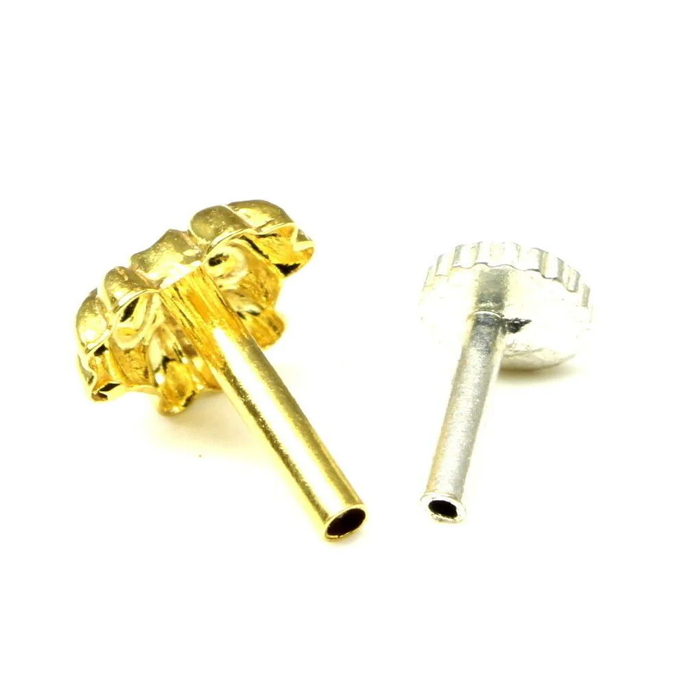 Elegance gold plated nose pin - Image 3