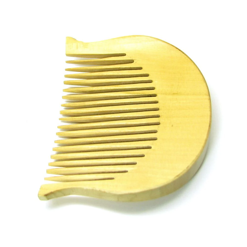 Fine Quality Smooth Polish Curved Sikh Kanga – Wooden Comb Singh Kakar 1pc Ivory - Image 3