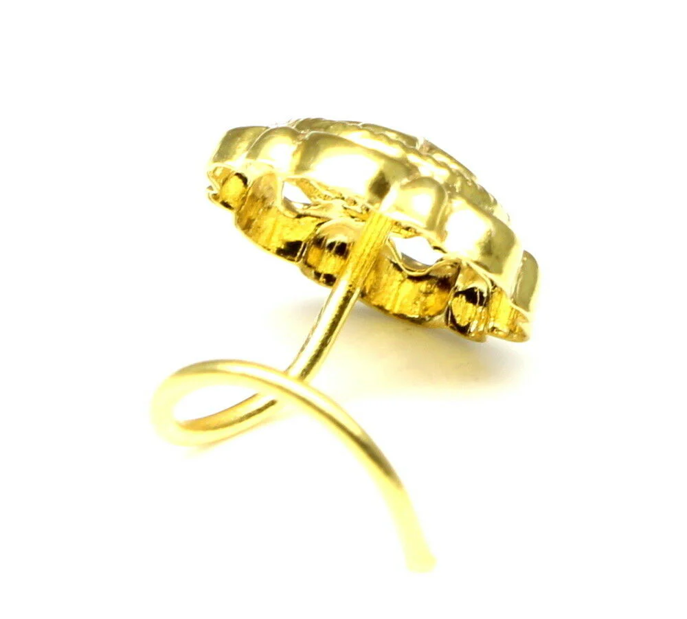 Gold plated Sunshine Nose Stud - Image 4