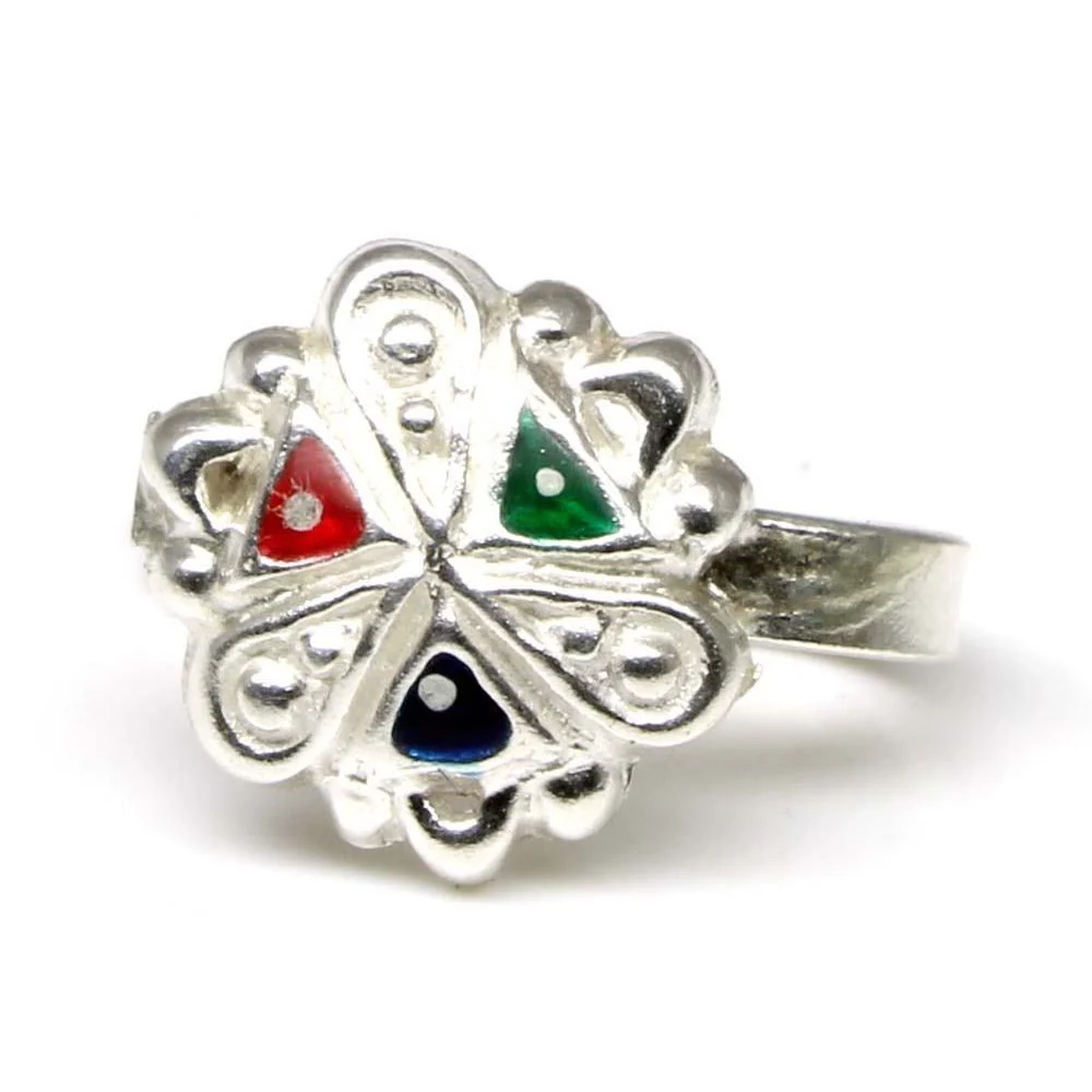 Handmade Press-fit Silver Nose Piercing - Image 2