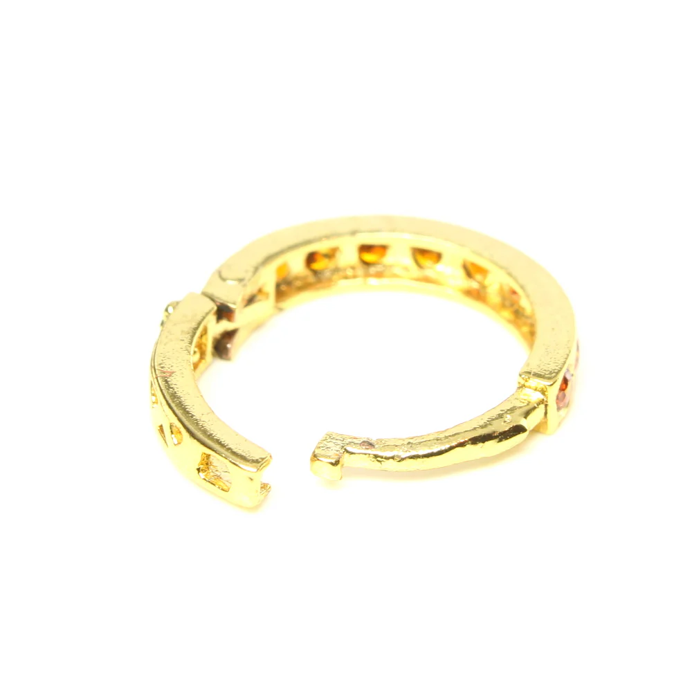 Hinged clicker brass nose ring - Image 5