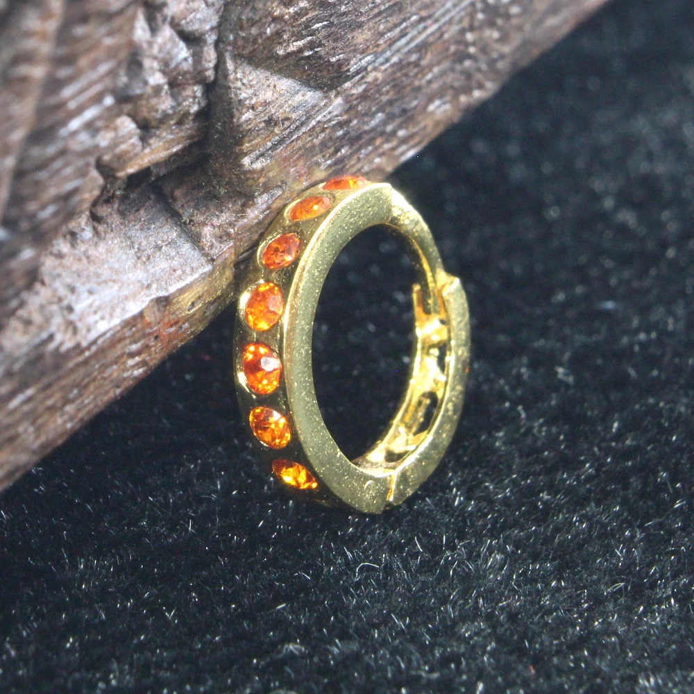 Hinged clicker brass nose ring - Image 7
