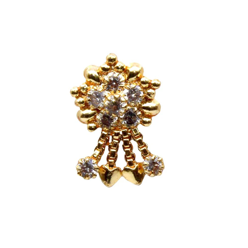 Indian dangle cluster design nose pin - Image 2