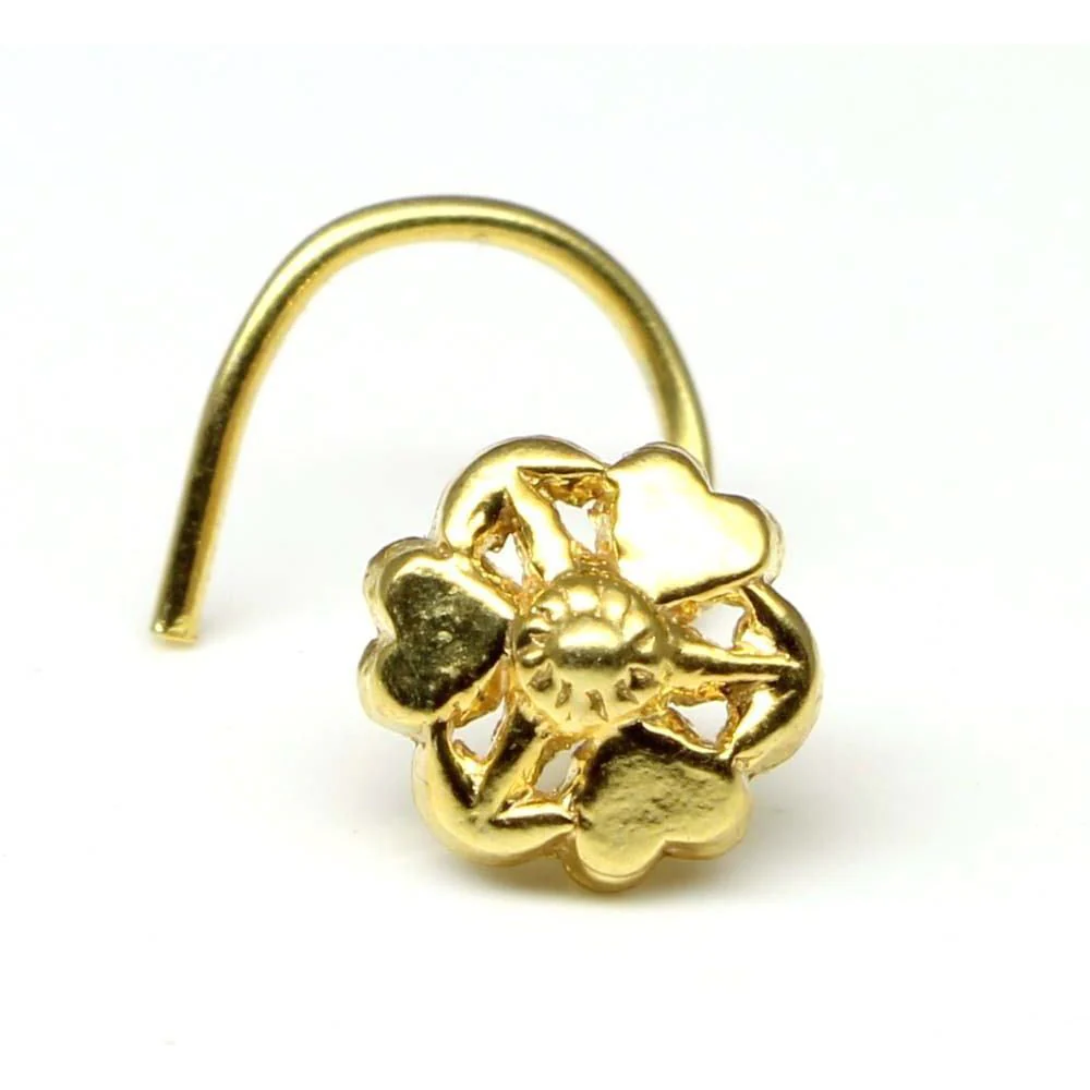Indian Rajasthan floral nose pin - Image 2