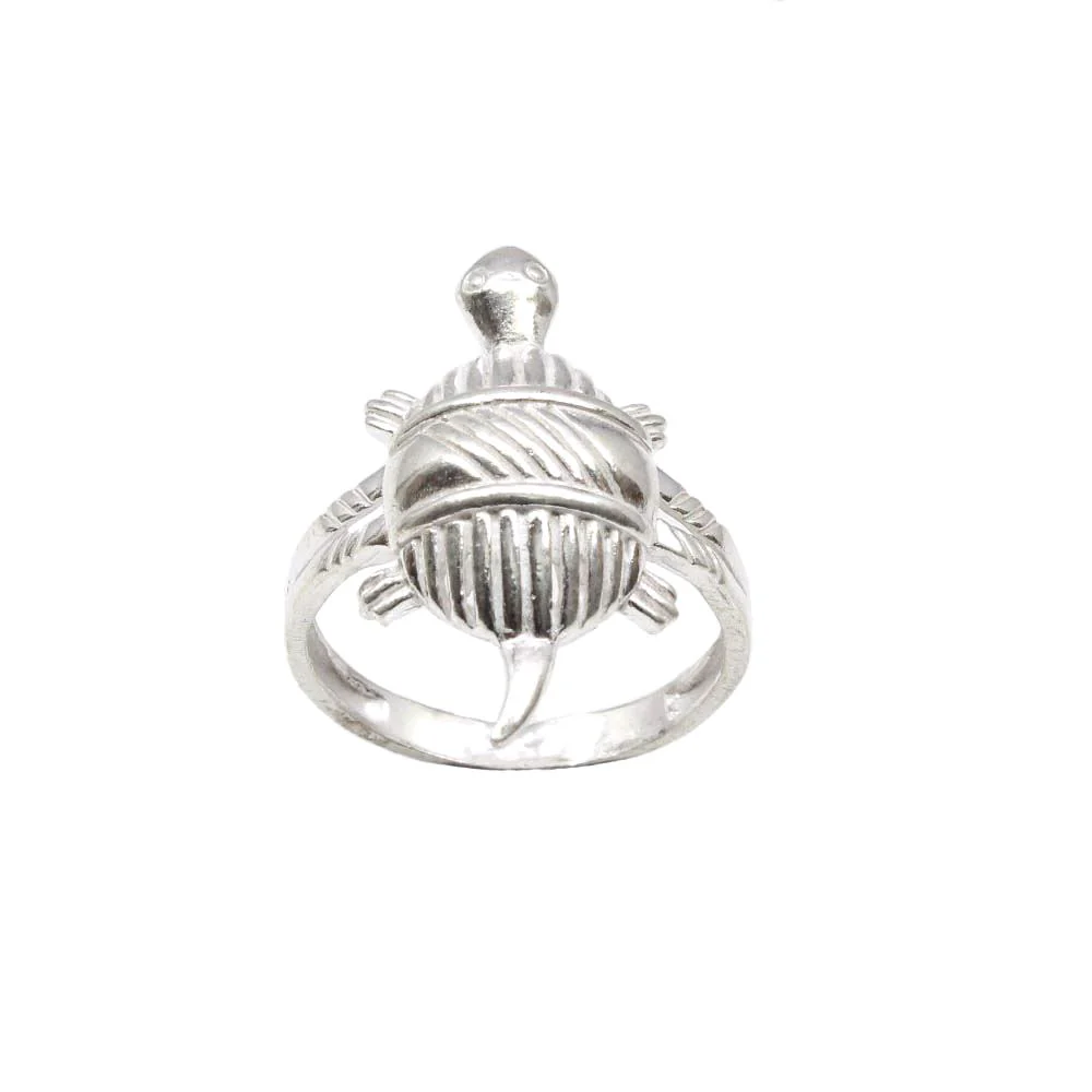 Indian Real 925 Solid Silver Tortoise Unisex Ring - Image 3