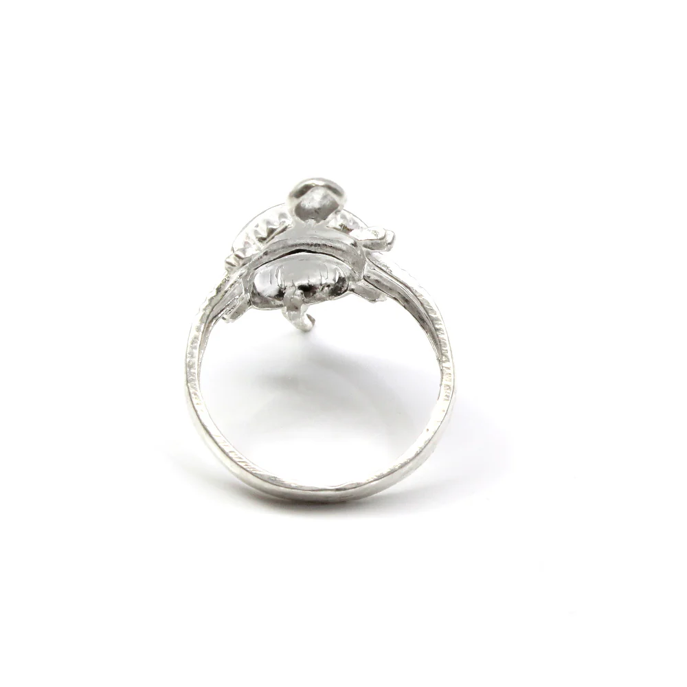 Indian Real 925 Solid Silver Tortoise Unisex Ring - Image 4