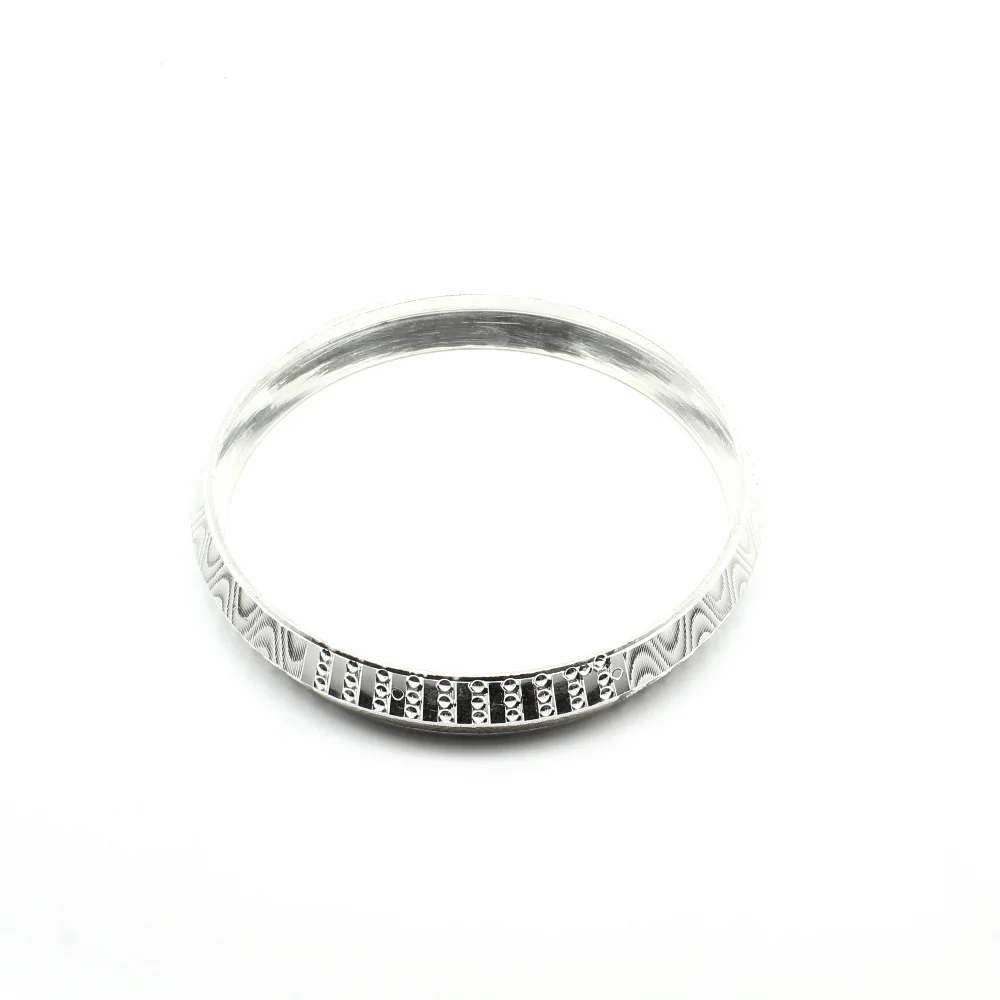 Indian Real 999 Sterling Silver Men's Bangle Bracelet - Image 3