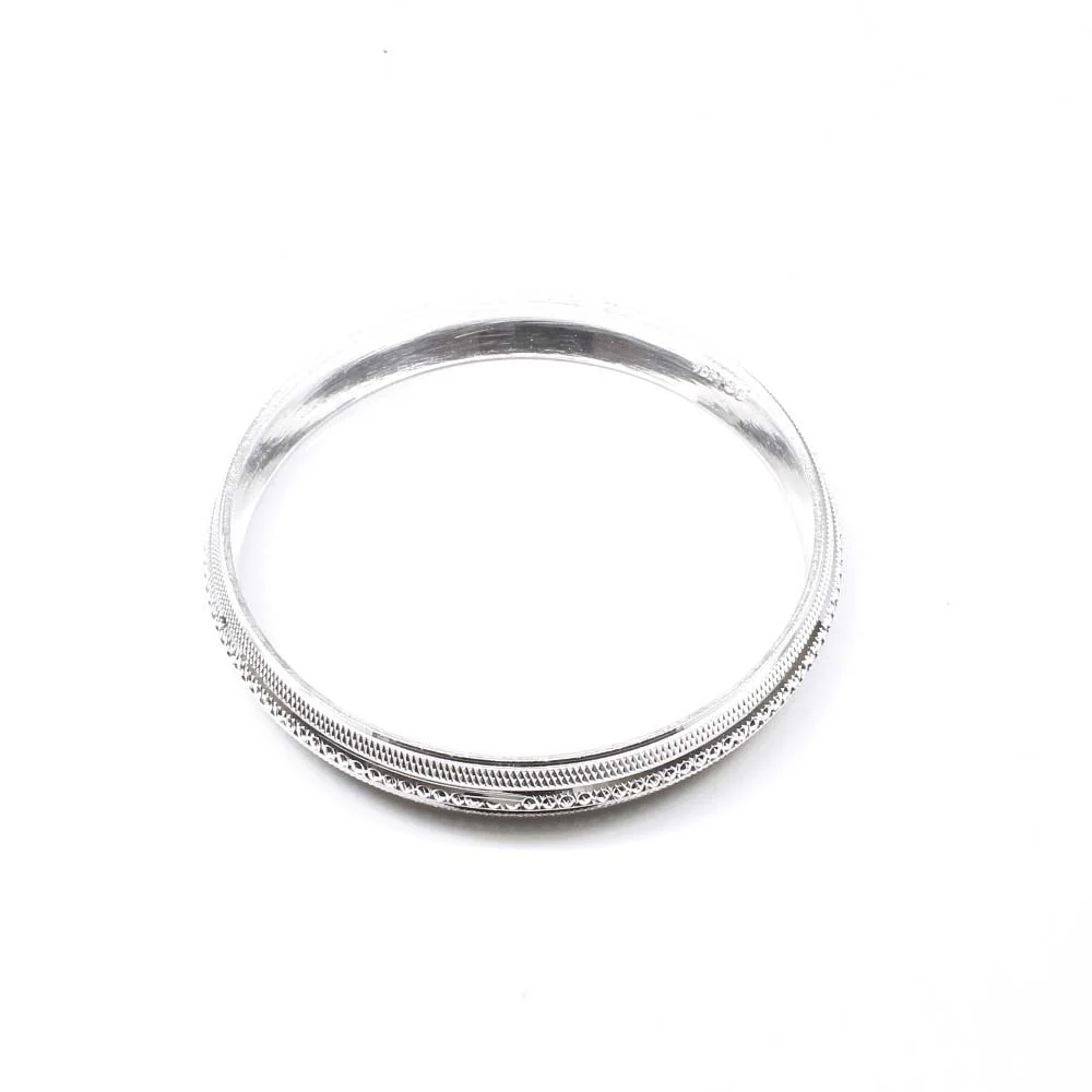 Indian Real Sterling Silver Men's Bangle Sikh Kada pure silver - Image 3