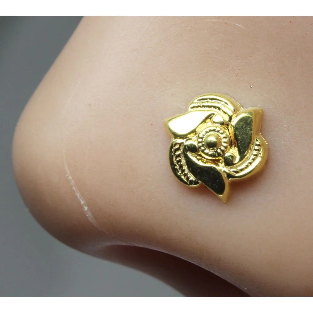 Indian rose petal nose pin - Image 3