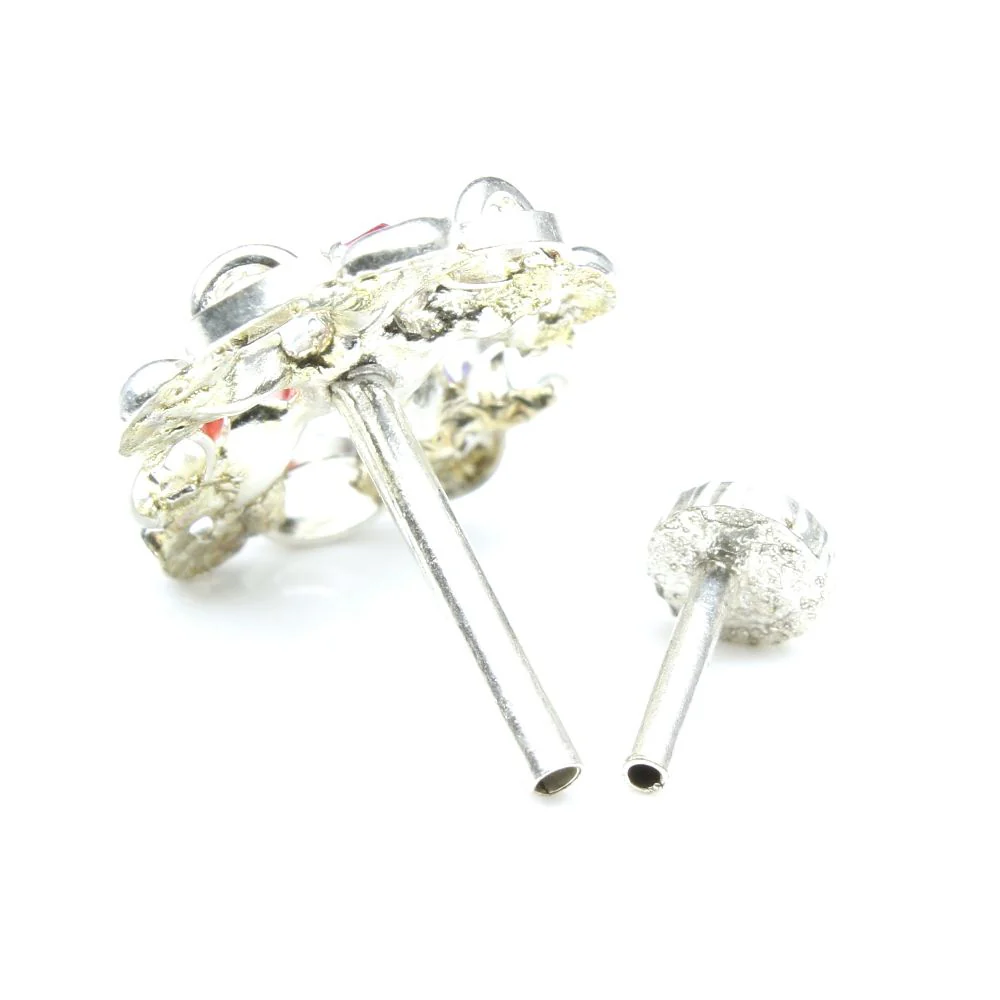 Real Silver Nickel-Free Nose Piercing - Image 3
