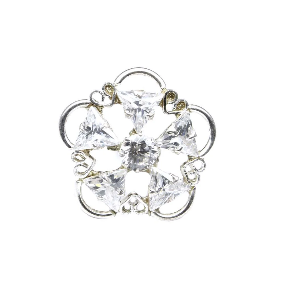 Real Silver Star Flower Nose Piercing