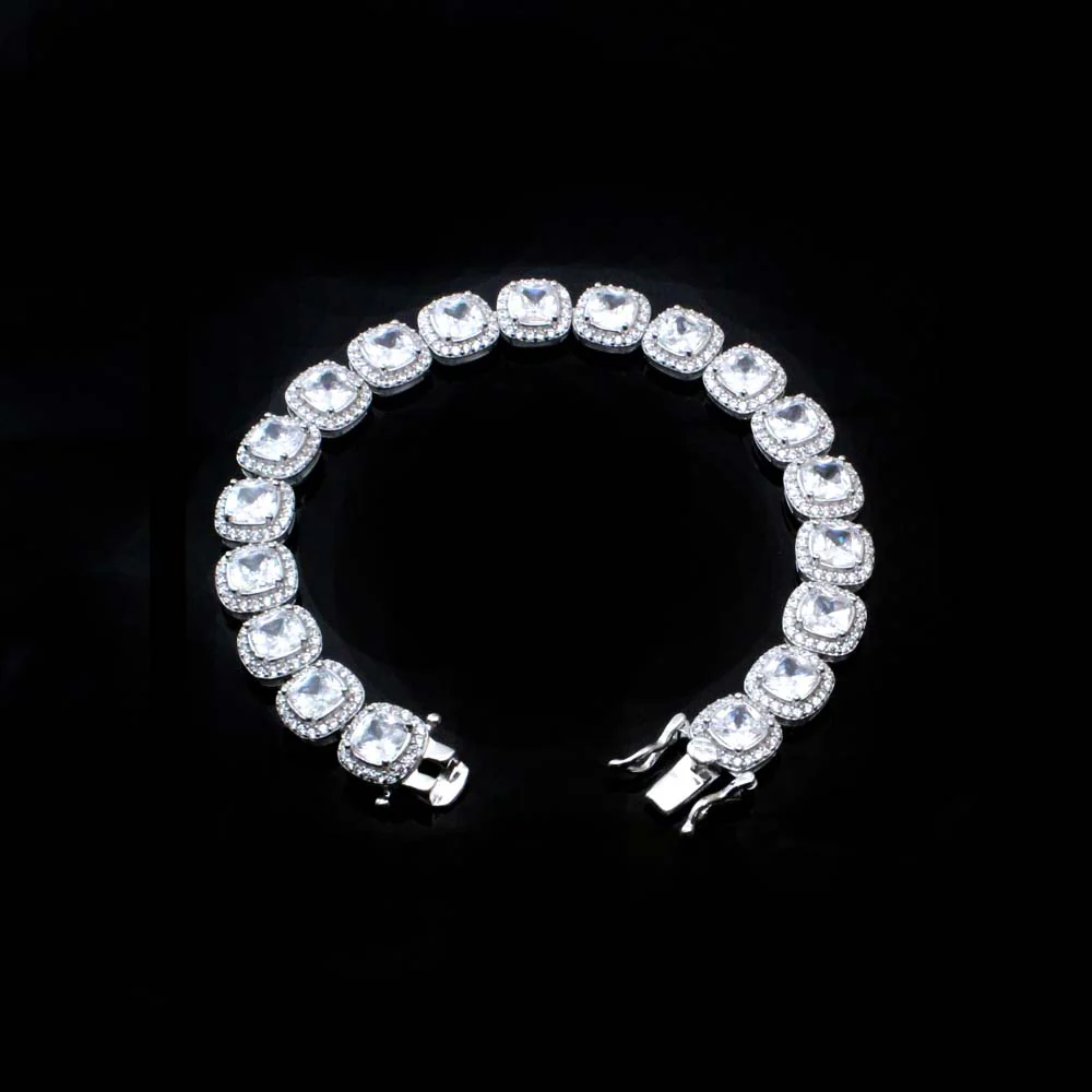 Indian Style Real 925 Sterling Silver Women Bracelet 7" - Image 2