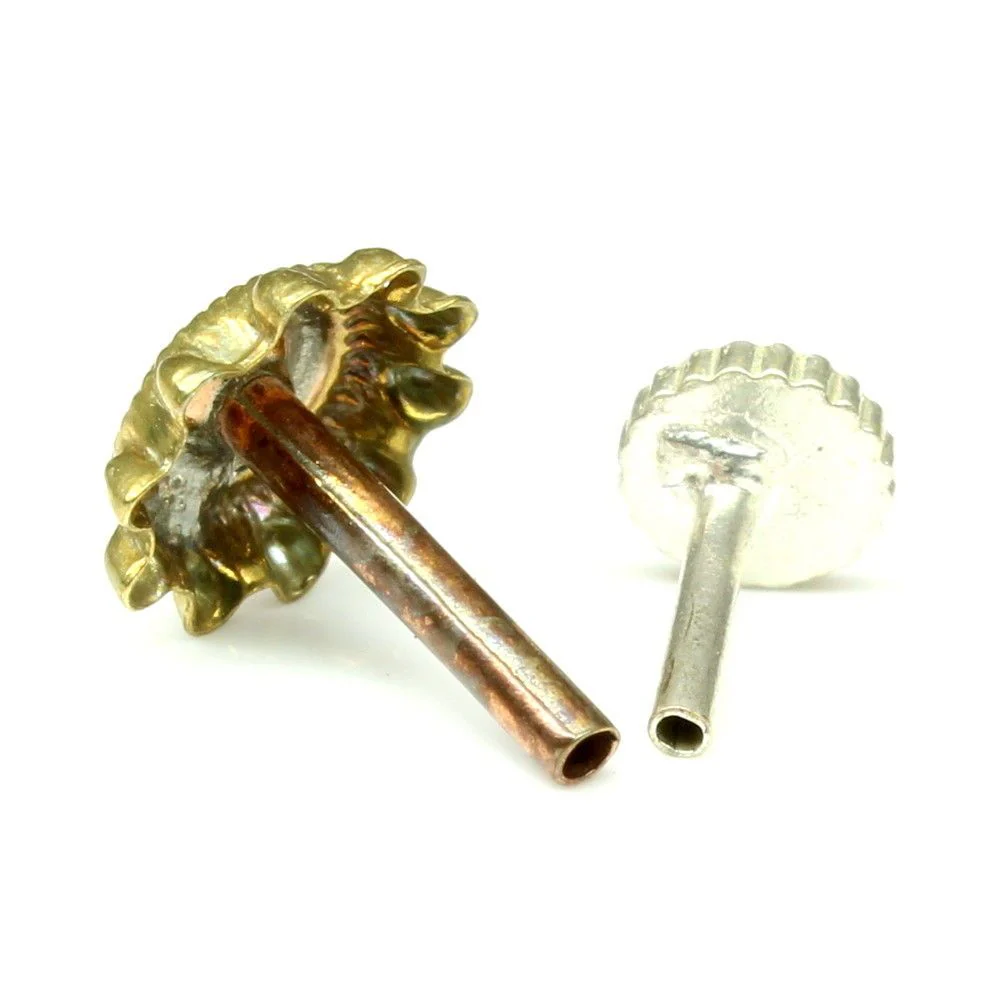 Indian sun floral nose push pin - Image 3
