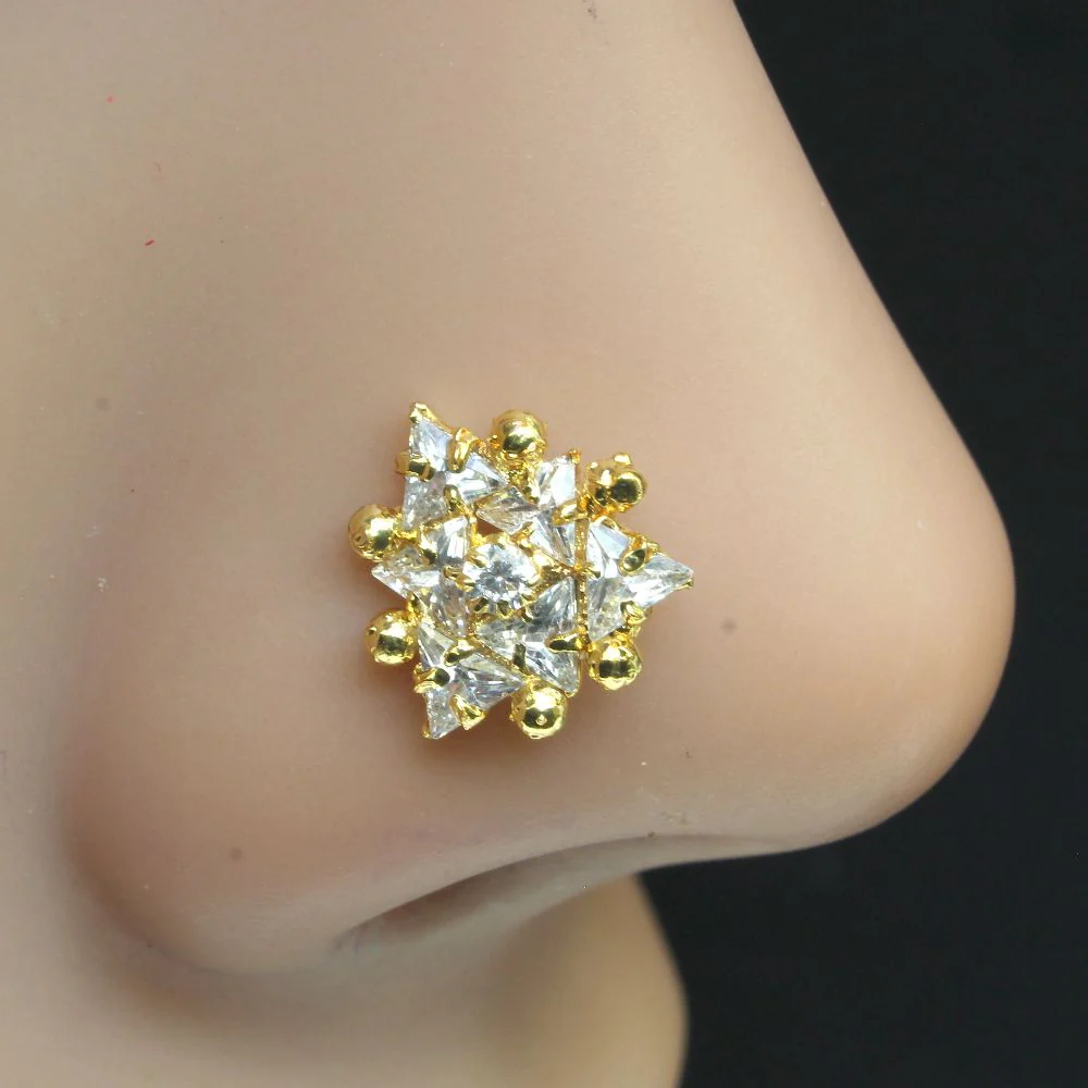 Indian triangle shapes corkscrew piercing - Image 2