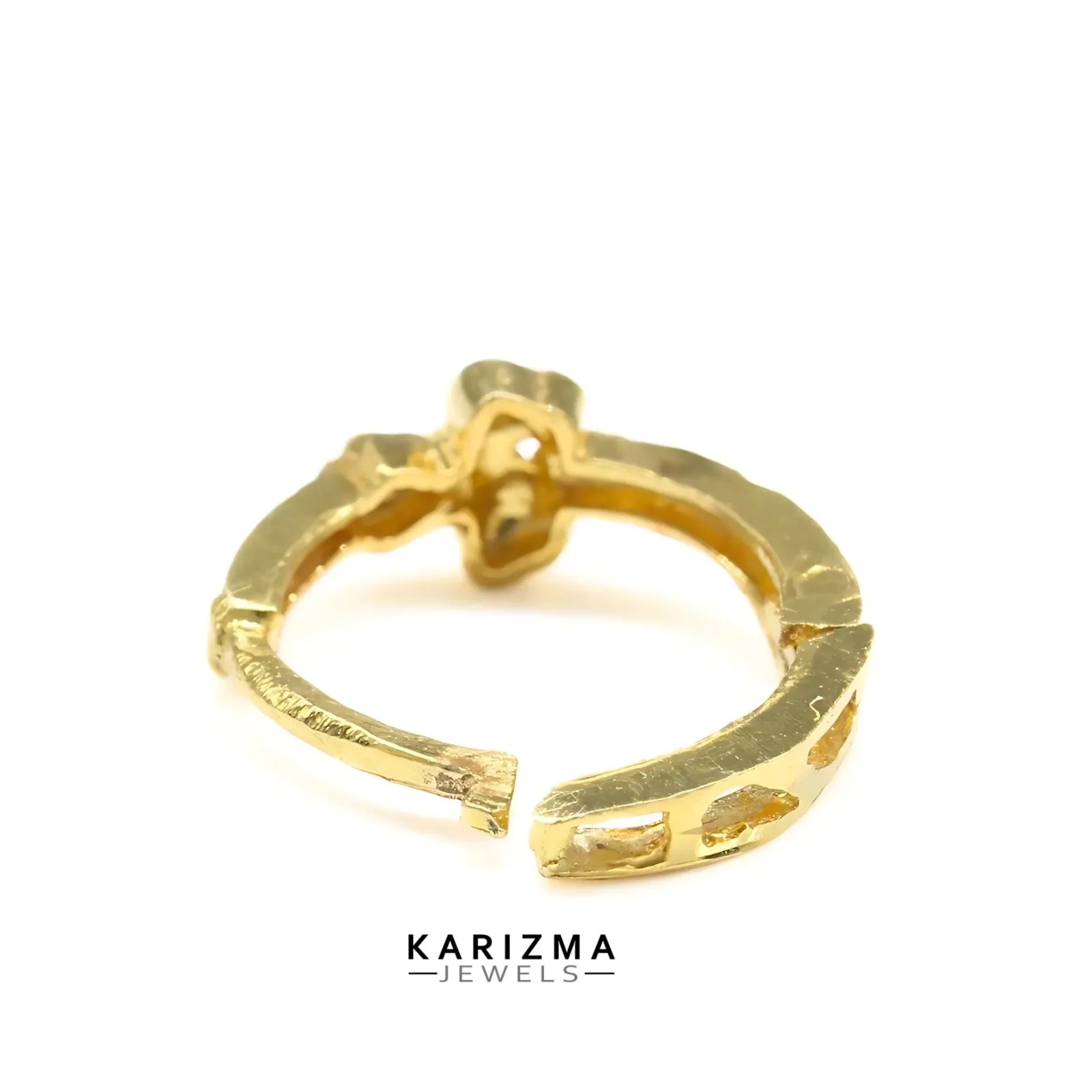 Indian Women 18K Real Gold handmade Clicker Nose ring Nose Hoop Ring 22g - Image 5