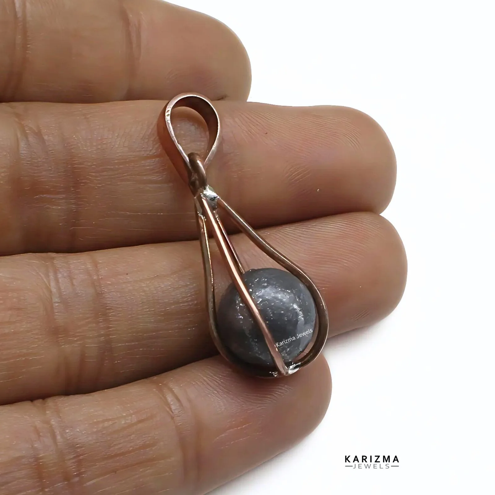 Karizma Jewels Ranga Goli Lead Ball copper cage Pendant for Lal Kitab Remedy - Image 4