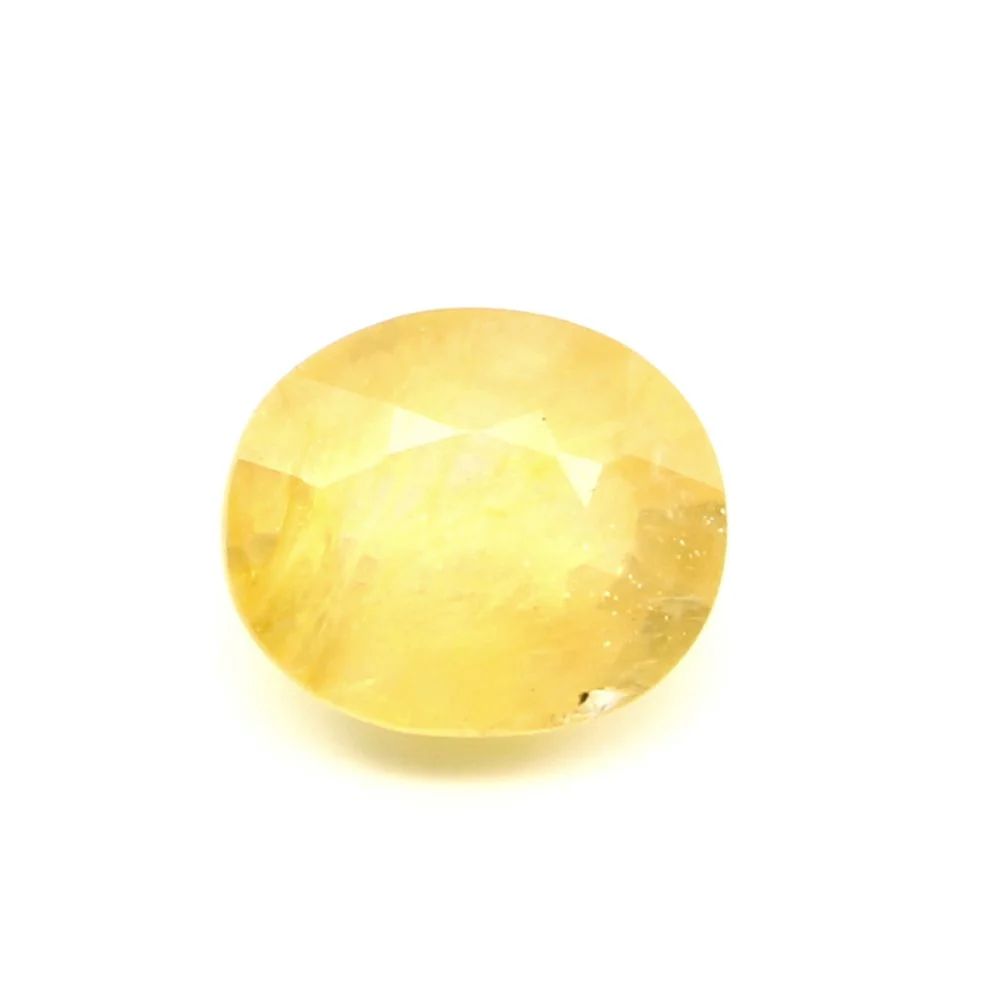 Lab Certified 3.7Ct Natural Yellow Sapphire (Pukhraj) Gemstone