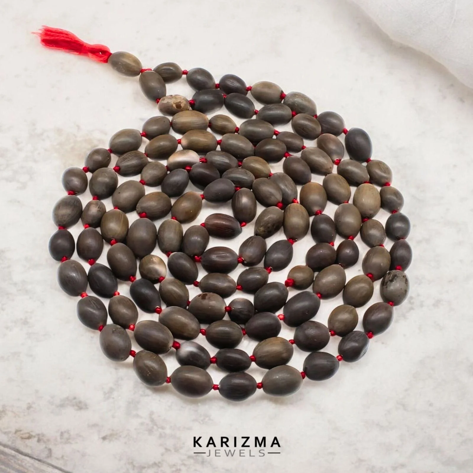 Lakshmi Pooja Kamal Gatta Mala 108+1 – Natural Lotus Seed Japa Beads