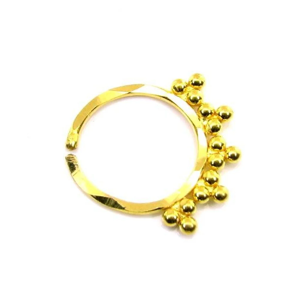 Luxurious Piercing Real 22k Yellow Gold septum ring - Image 2