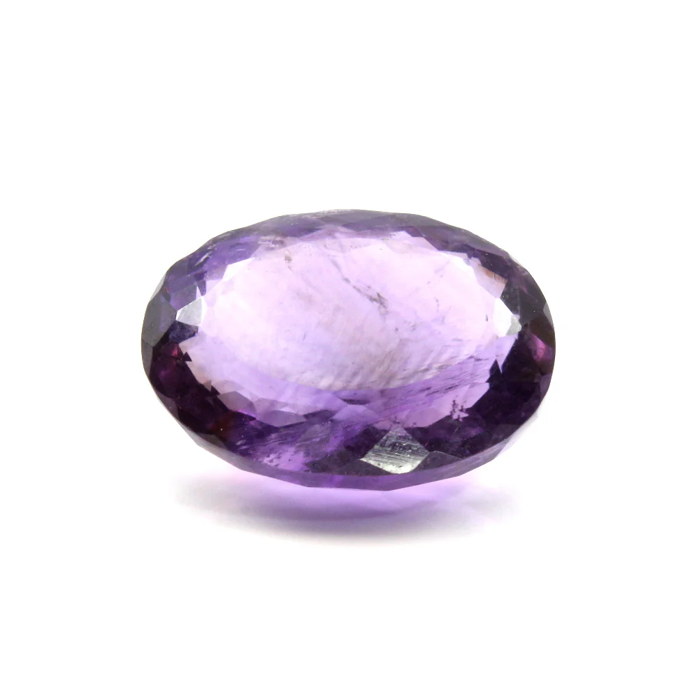 Natural 10.2Ct Amethyst "Katella" - Oval Faceted Purple Gemstone - Image 2
