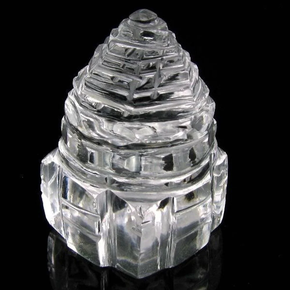 Natural Crystal Spiritual Growth Shree Shri Yantra - Religious
