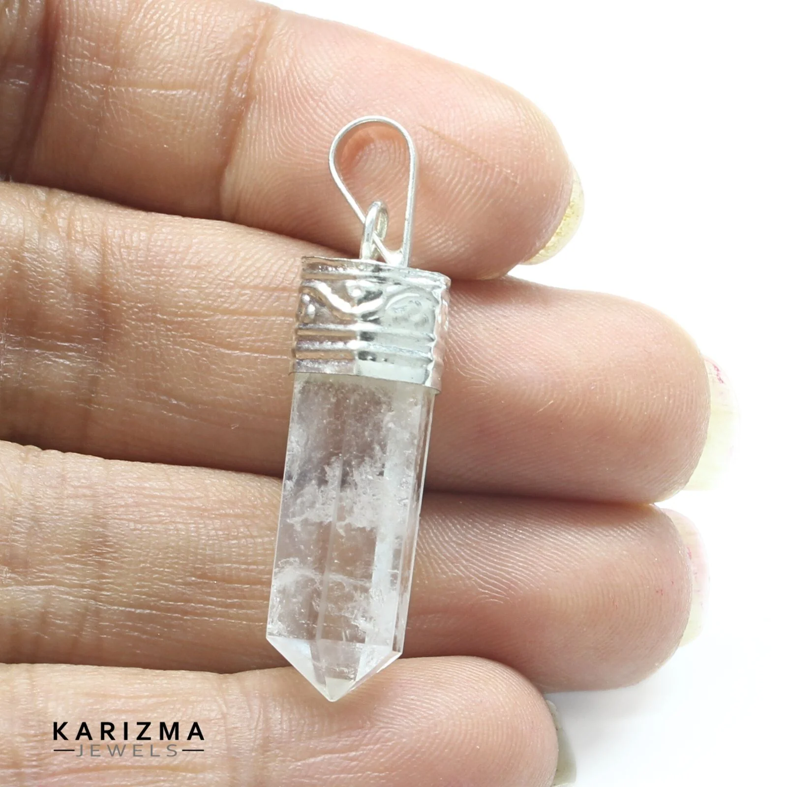 Natural Quartz Clear Energy Pendant - Image 2