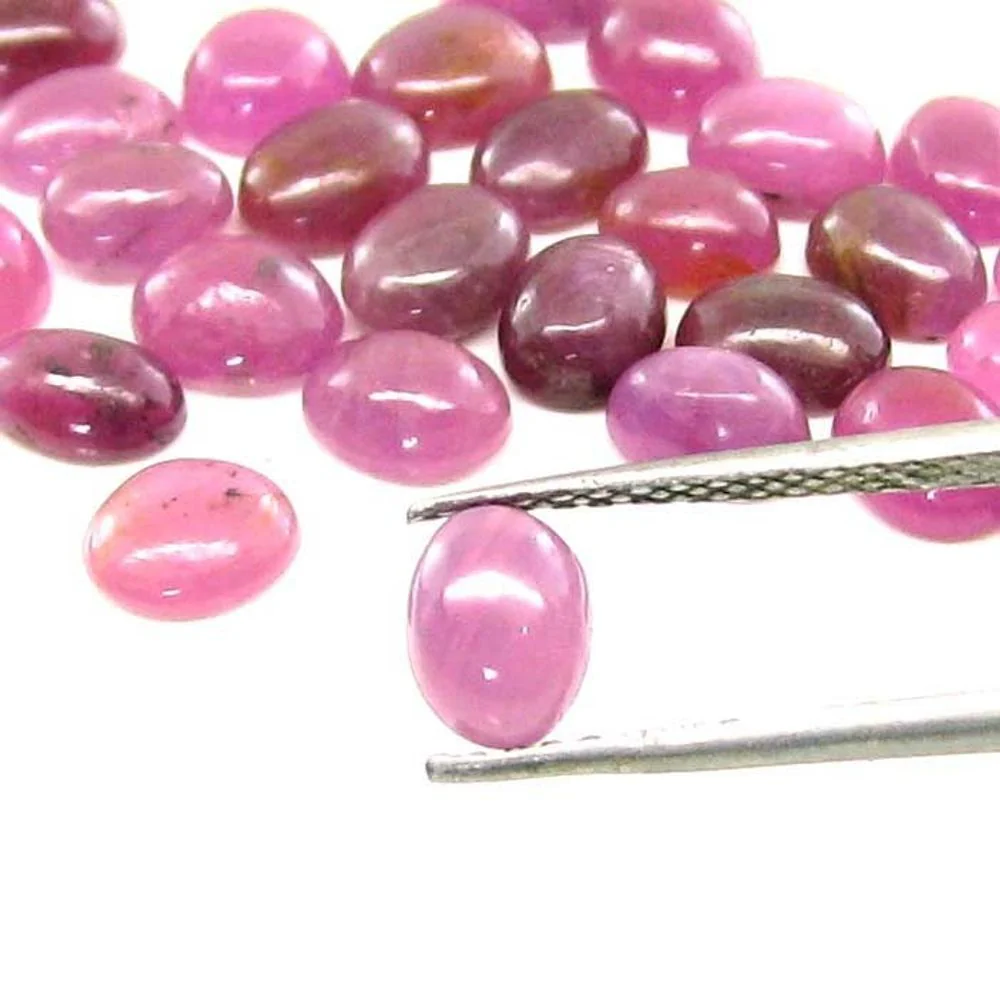 Natural Ruby Oval Cabochon Parcel – 8 Stones, 21.9 Ct Total Weight - Image 3