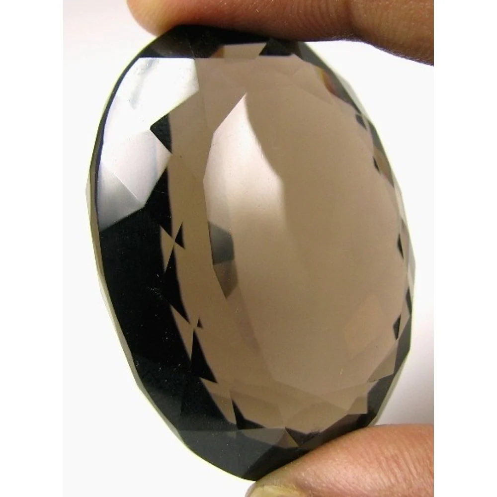 Natural Smoky Quartz – Elegant Dark Brown Sparkling Loose Gem 260 Carat - Image 2