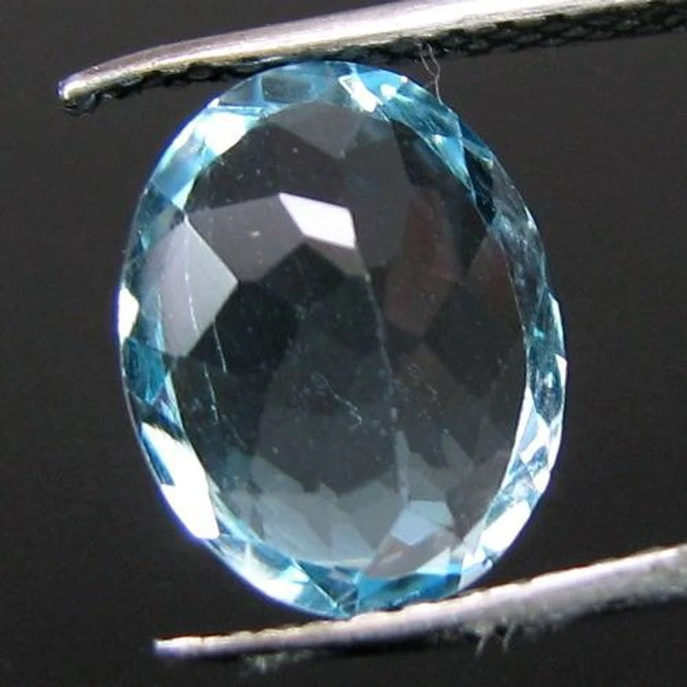 Premium Certified Blue Topaz 3.7Ct – Pure Clarity Faceted Gem for Jewelry - Image 3