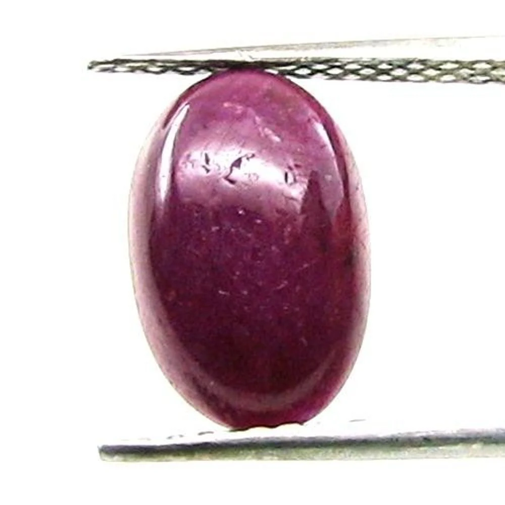 Premium Quality 3.3Ct Natural Ruby Oval Cabochon Gemstone