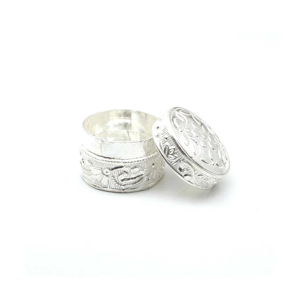 Pure 925 Silver honey container dibbi for red book remedy sindur box for gift - Image 4
