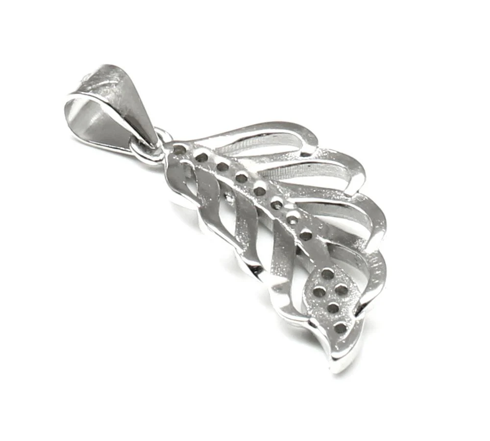 Pure 925 Sterling Silver Pendant CZ (Simulated Diamond) Platinum Finish for Girl - Image 4
