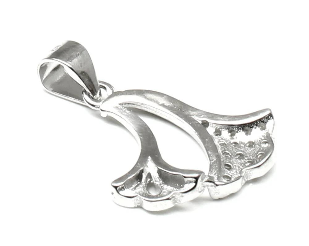 Pure 925 Sterling Silver Pendant CZ (Simulated Diamond) Platinum Finish for Girls - Image 4