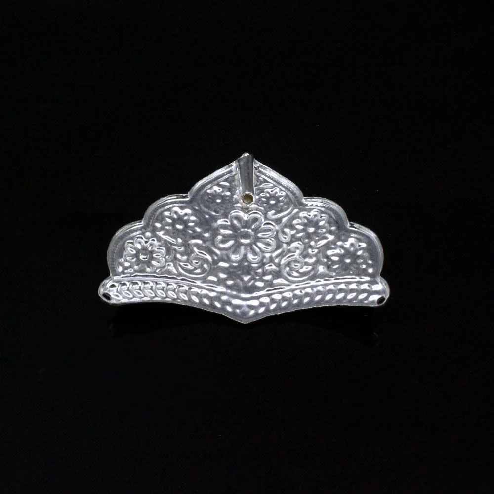 Pure Real Silver Crown Mukut god idol's sai baba krishna ladoo gopal - Image 4