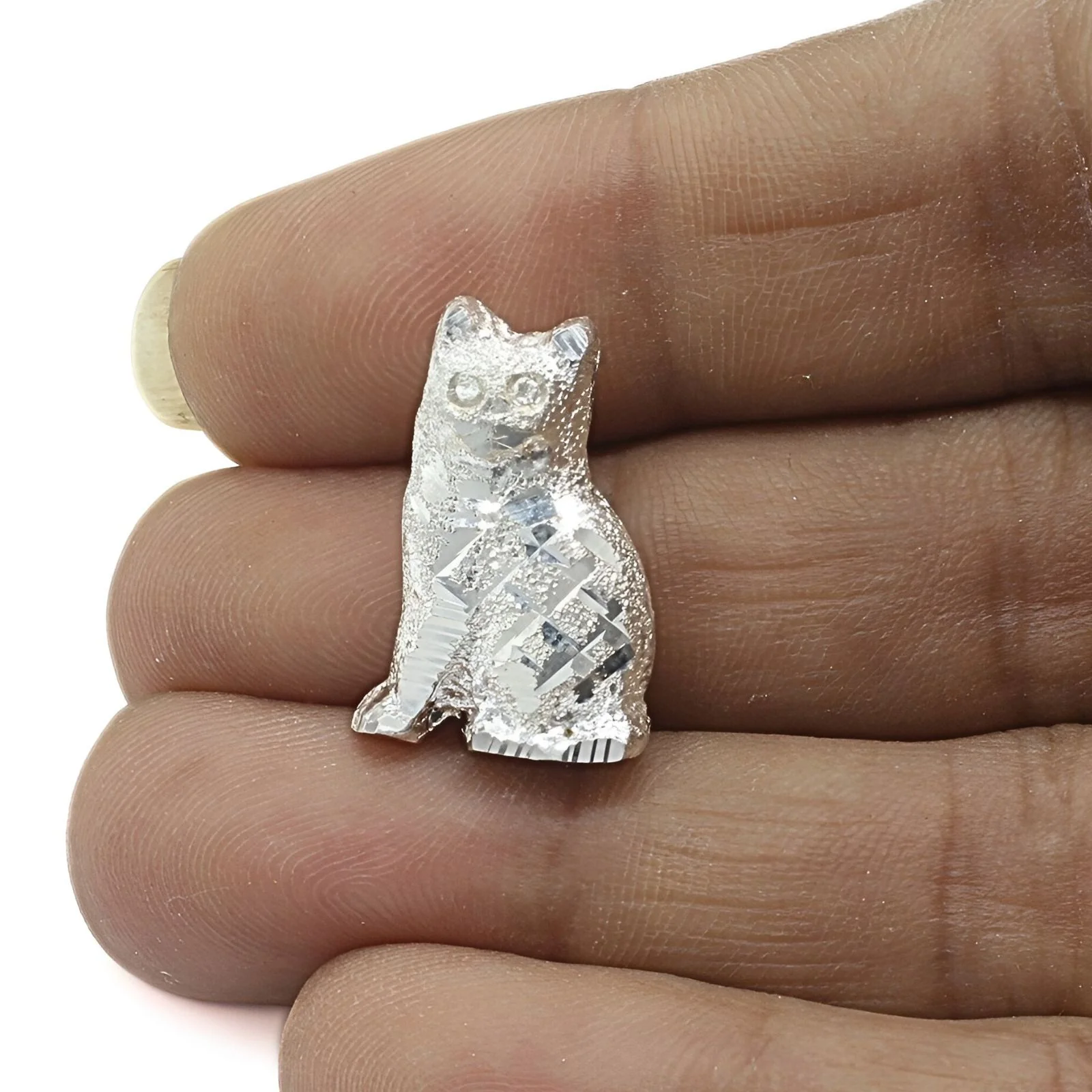 Pure Silver Cat for Lal kitab red book and astrological remedies - Image 4