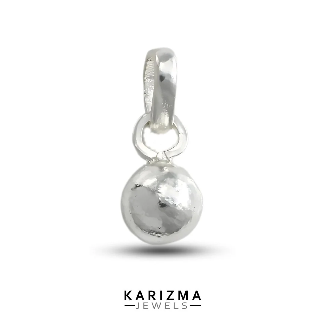 Pure Silver Solid 10gram Ball Goli Pendant