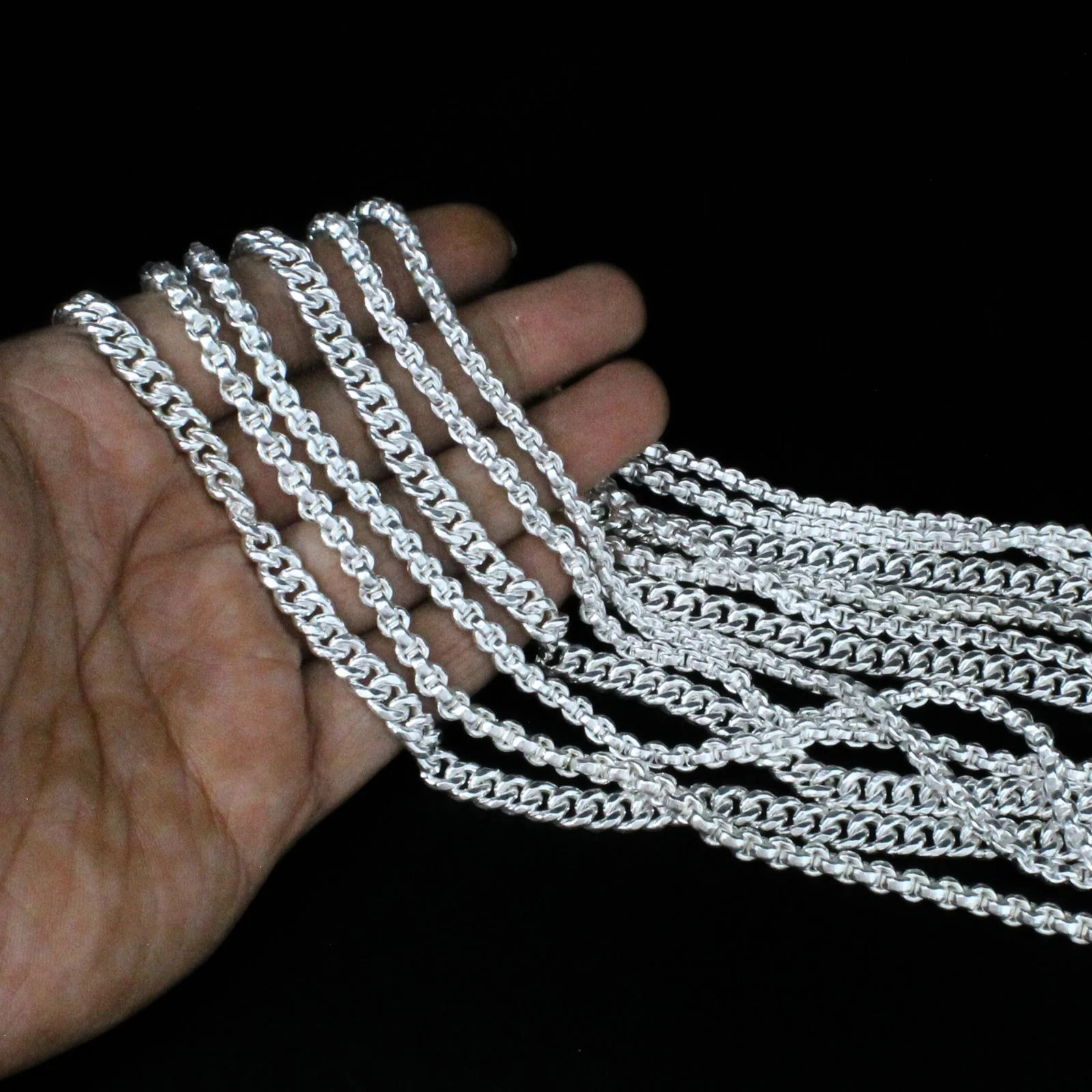 Pure Silver Unisex Neck Chain in 999 Silver - Image 12