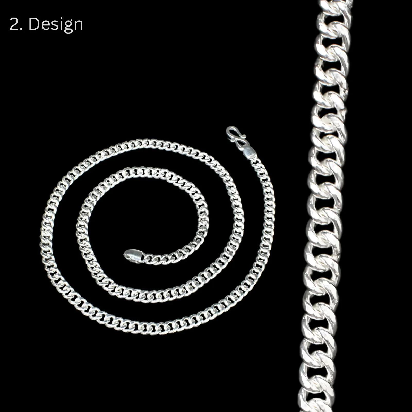 Pure Silver Unisex Neck Chain in 999 Silver - Image 4