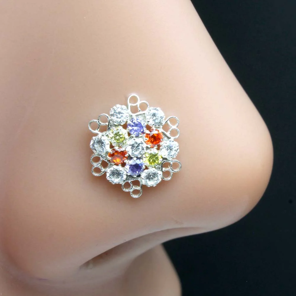 Twisted Style for Pirced Nose - 925 Sterling
