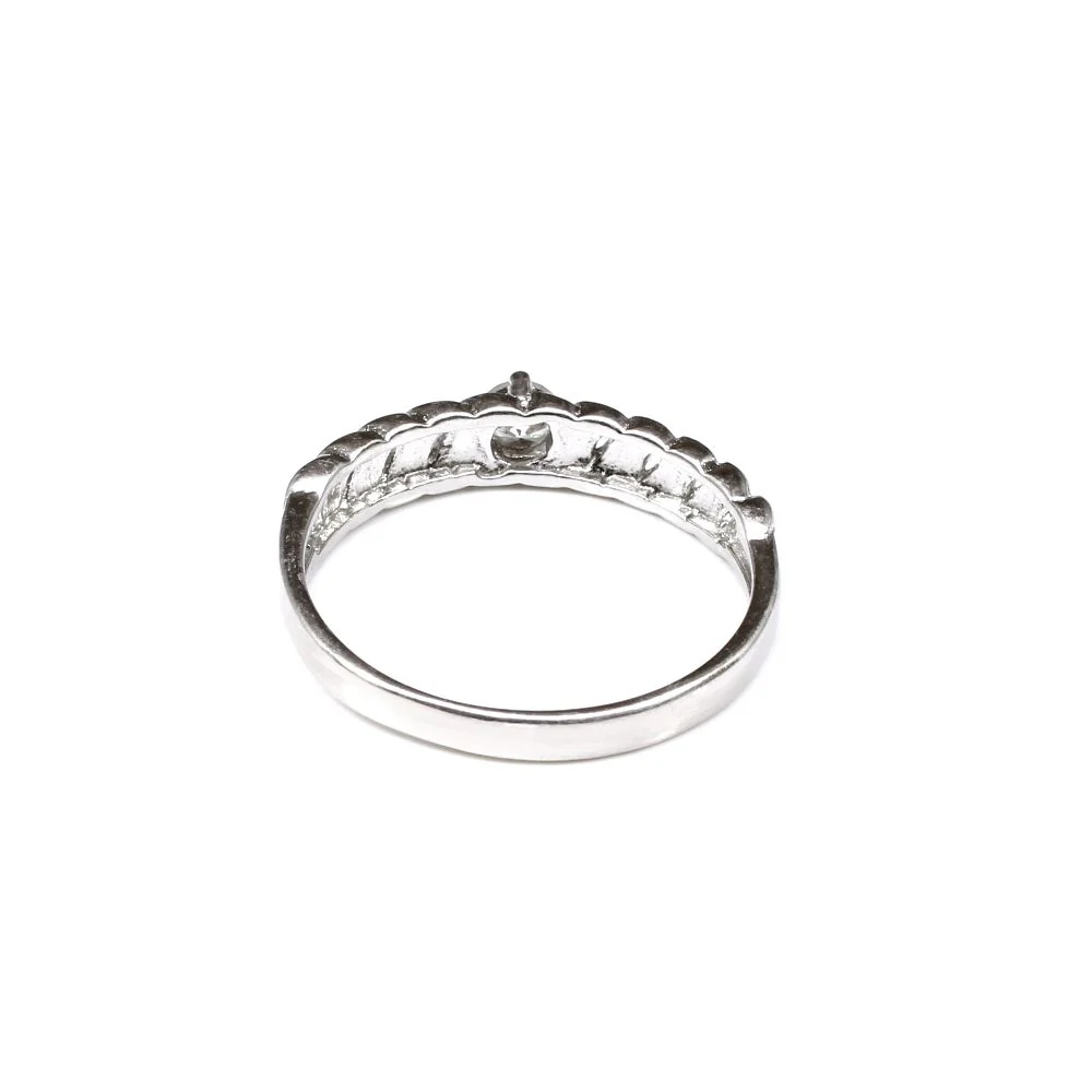 Real 925 Sterling Silver Twisted Rope Solitaire Men's Finger Ring - Image 3