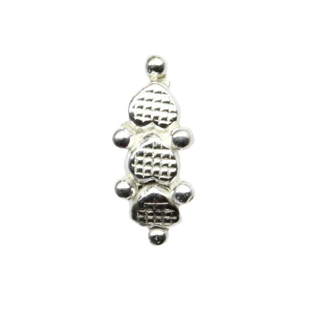 Real Silver Corkscrew Piercing nose ring - Image 2