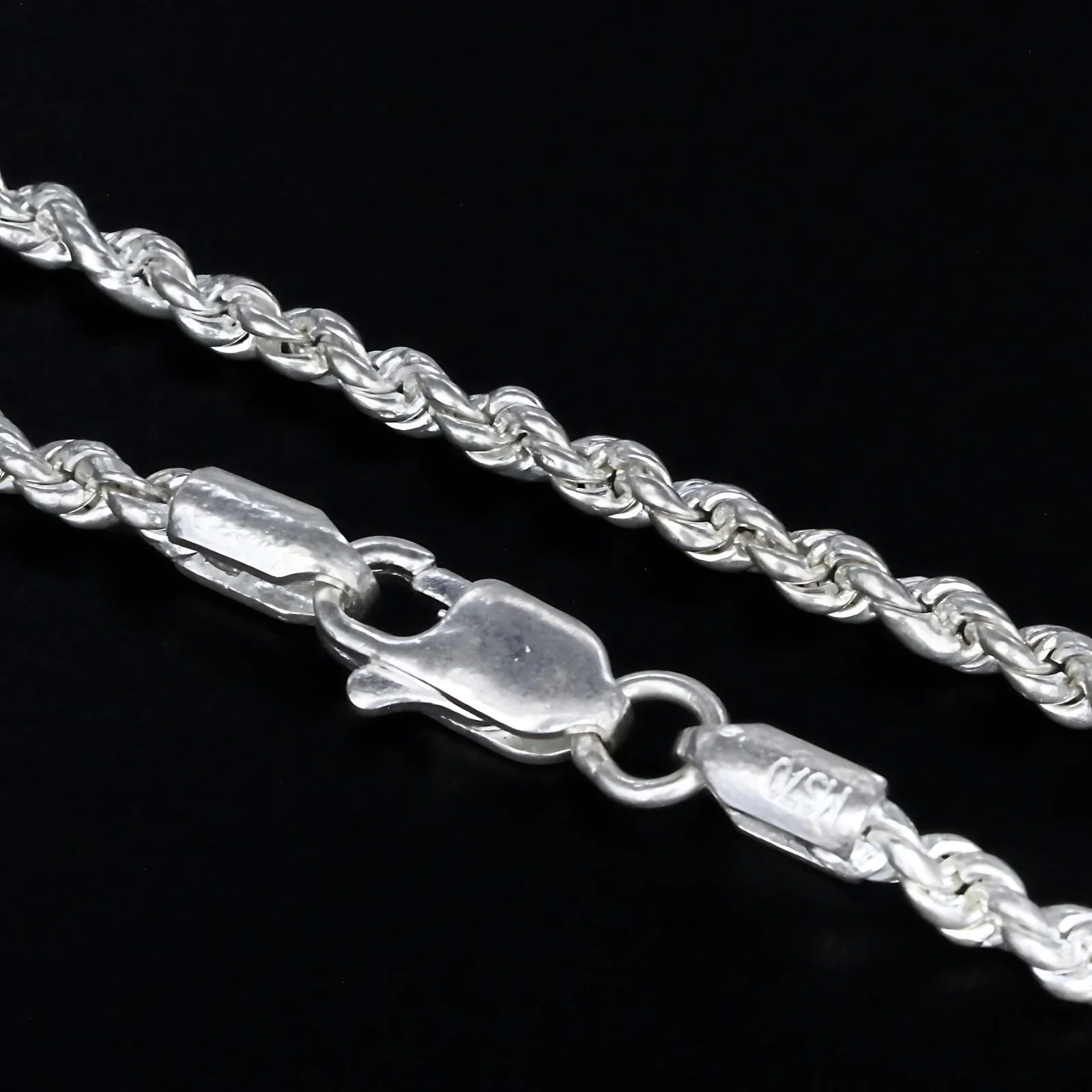 Real Silver handmade Rope Neck chain 18" - Image 4