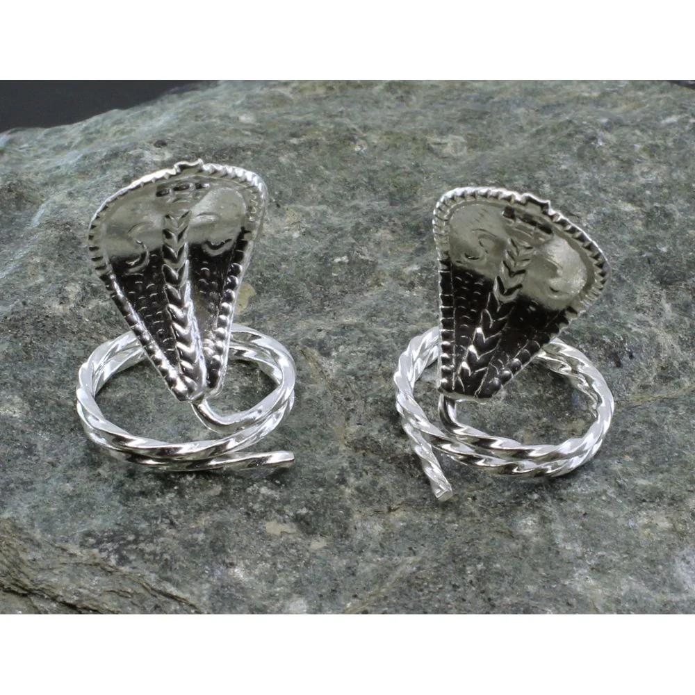 Real Silver Naag Naagin Meditation Pooja Snakes Pair - Image 3